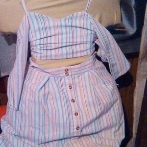 Skirt and top set